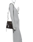 Soft Lux Calfskin Mini Bonnie Dark Brown