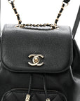 Caviar Quilted Mini Business Affinity Backpack Black