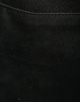 Canvas Deauville Drawstring Bucket Bag Black