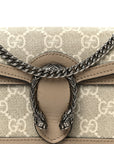 GG Supreme Monogram Textured Dollar Calfskin Super Mini Dionysus Shoulder Bag Beige Mystic White Oatmeal