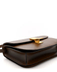 Box Calfskin Medium Classic Box Flap Bag Camel