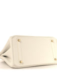Taurillon Clemence Birkin 30 White