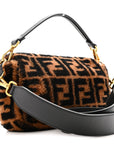 Shearling Vitello Dolce Macro FF 1974 Baguette Tobacco Black