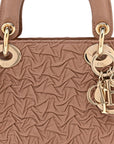 Lambskin Gathered Mini Lady D1OR Fard