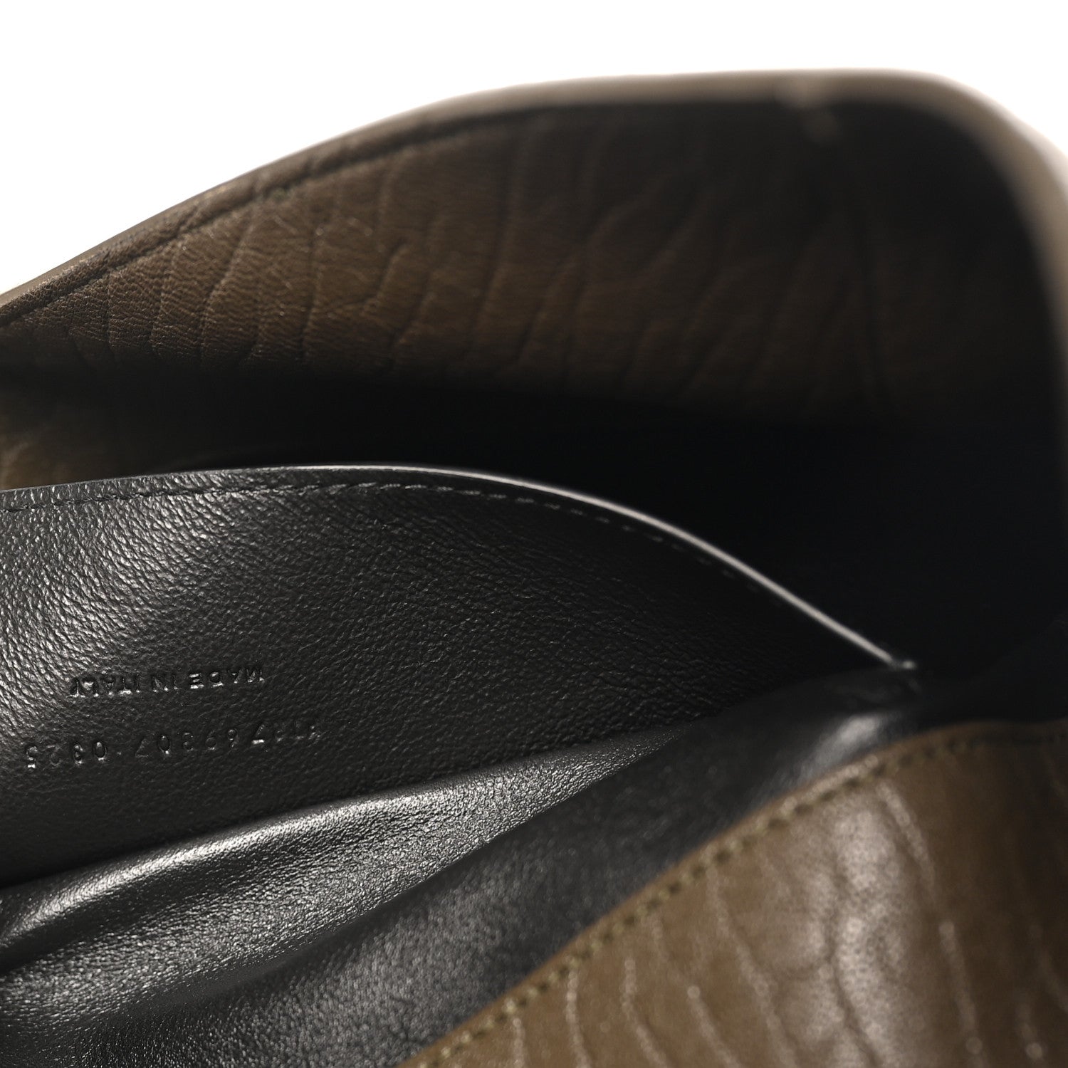 Grained Lambskin Large Cassandre Envelope Pouch Light Musk
