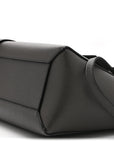 Baby Grained Calfskin Micro Belt Bag Grey