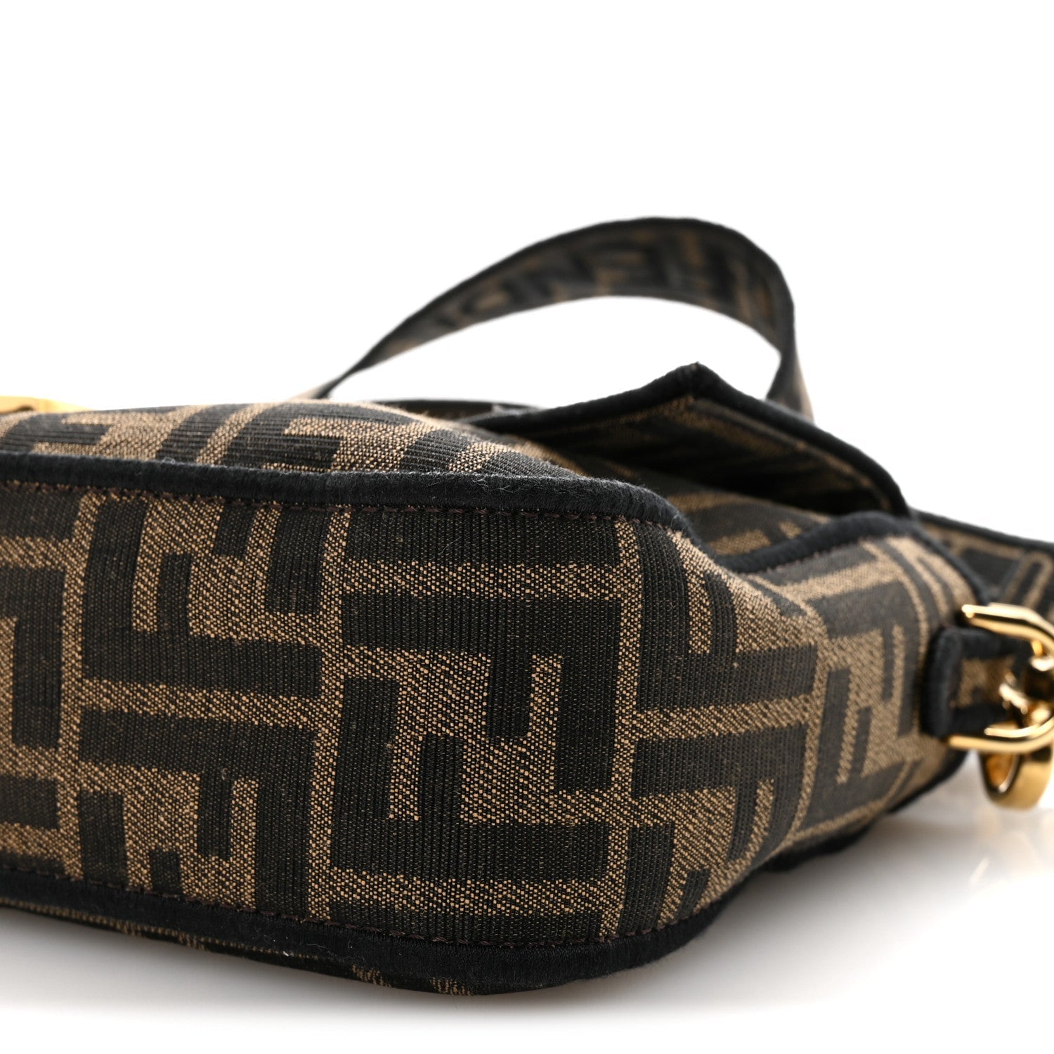 Fabric Jacquard FF 1974 Medium Baguette Tobacco Moro Black