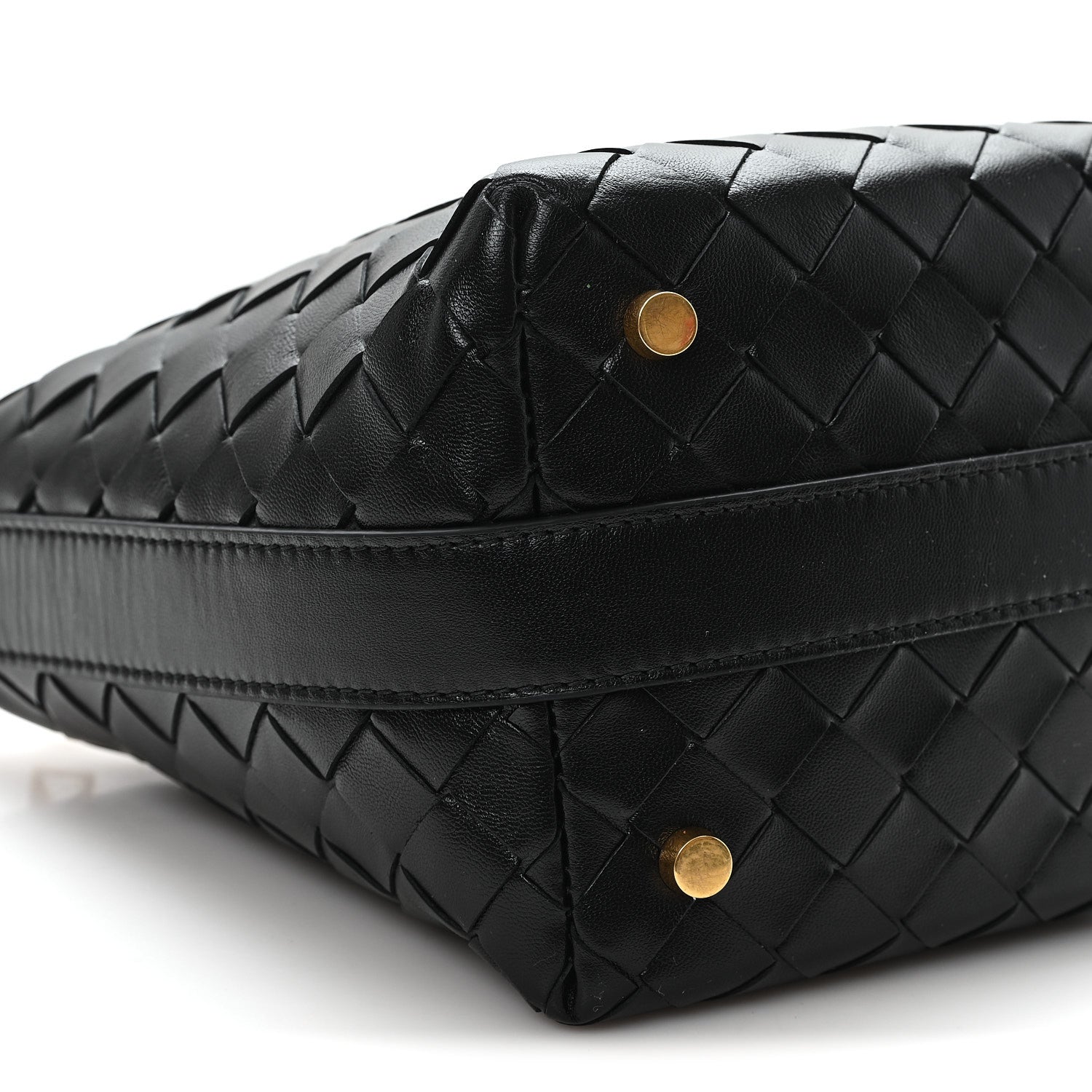 Calfskin Nappa Intrecciato Candy Wallace Black