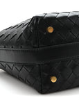 Calfskin Nappa Intrecciato Candy Wallace Black
