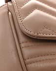 Calfskin Matelasse Medium GG Marmont Shoulder Bag Porcelain Rose