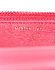 Tweed Calfskin Signe Wallet On Chain WOC Black Pink Orange