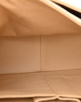 Caviar Quilted Jumbo Double Flap Beige Clair
