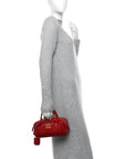 Nappa Matelasse Regular Arcadie Top Handle Bag Rosso