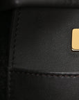 Lambskin Shearling Medium Deauville Tote Dark Brown