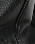 Saffiano Medium Galleria Double Zip Tote Black