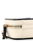 Caviar Quilted Small CC Filigree Vanity Case White Black