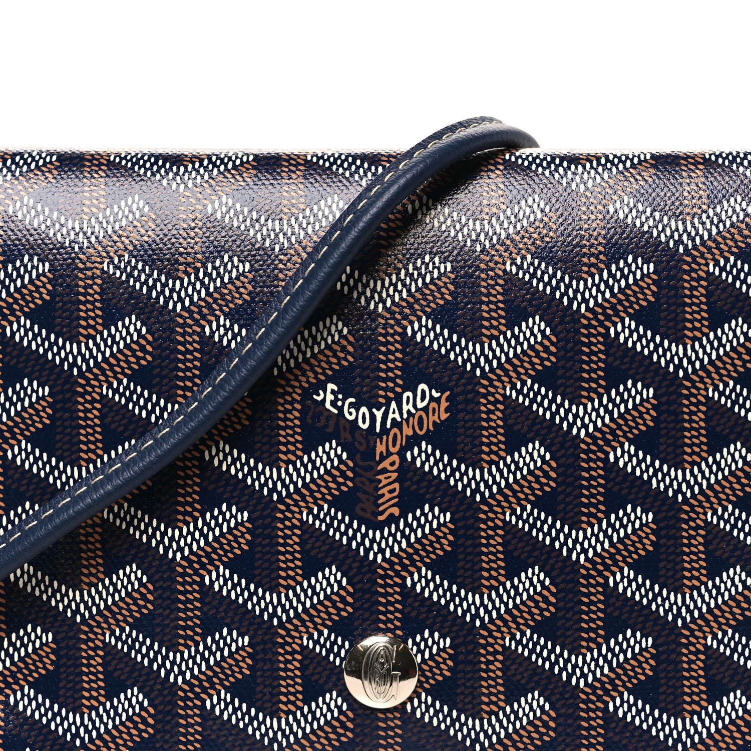 Goyardine Plumet Wallet Clutch Navy