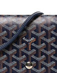 Goyardine Plumet Wallet Clutch Navy