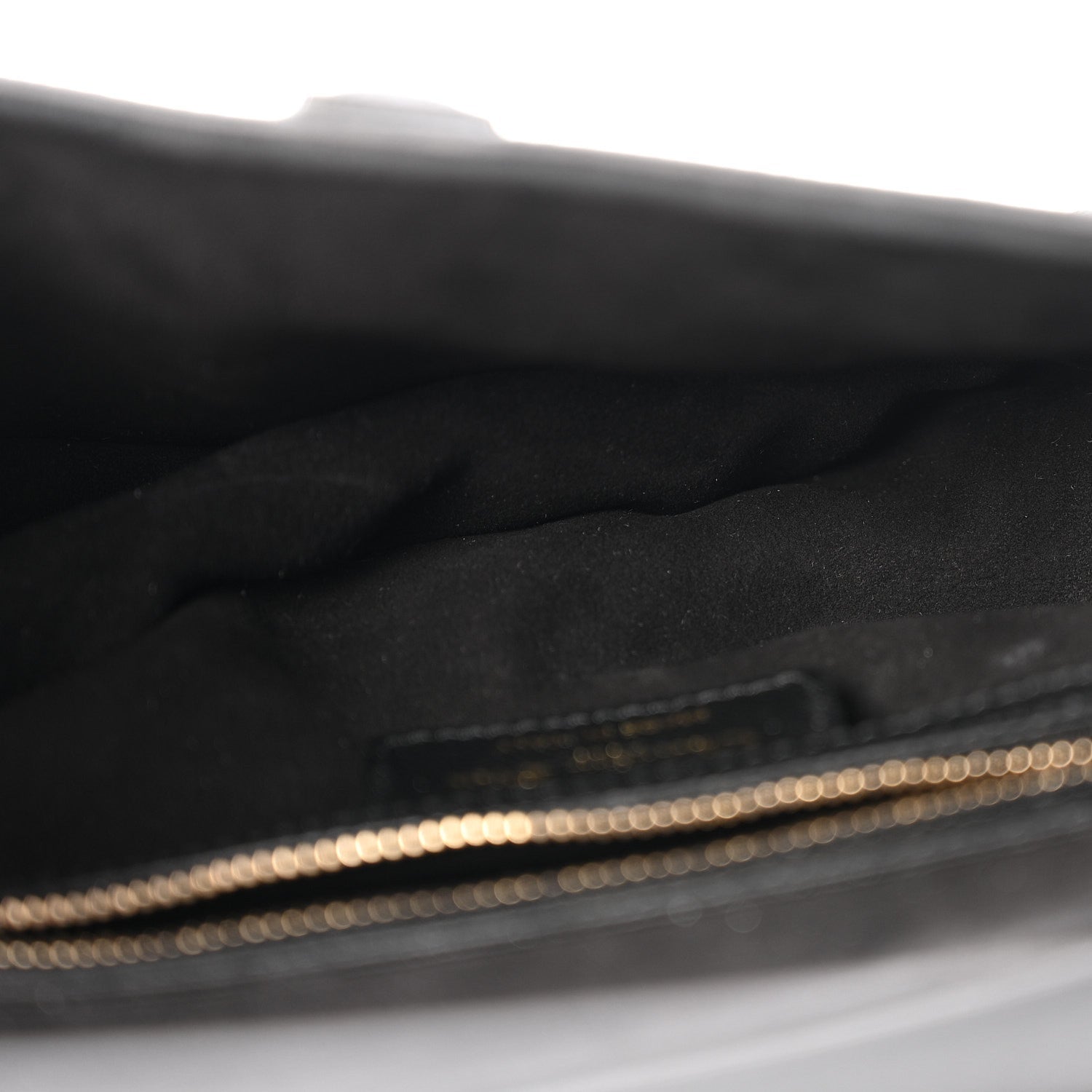 Grained Calfskin Saddle Bag With Strap Black
