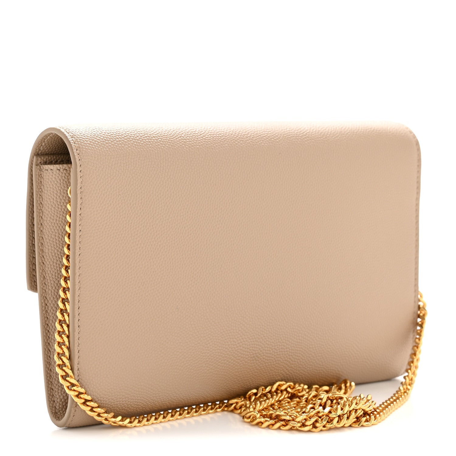 Grain De Poudre Monogram Uptown Chain Wallet Taupe
