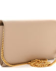 Grain De Poudre Monogram Uptown Chain Wallet Taupe