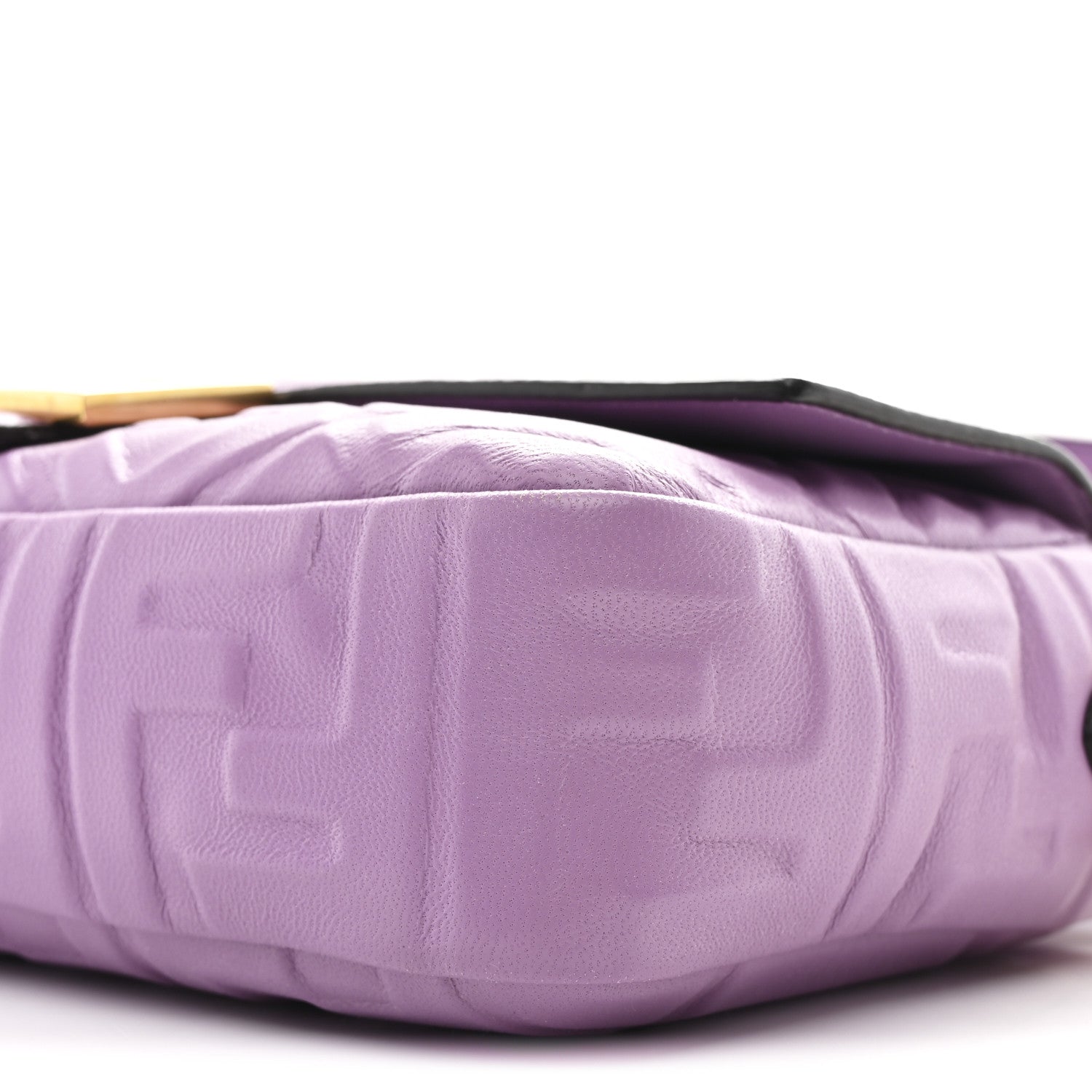 Nappa FF 1974 Embossed Baguette Agapanto