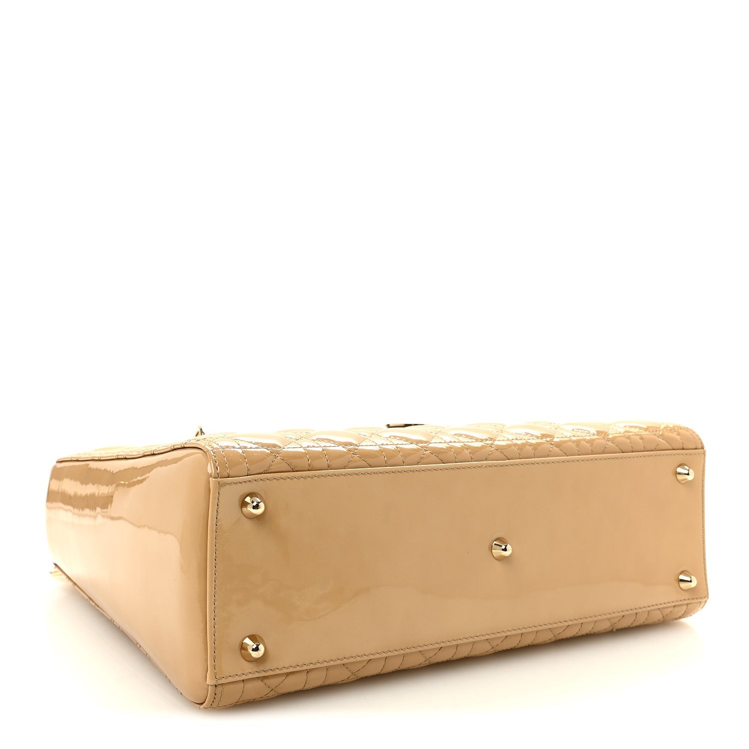 Patent Cannage Large Lady D1OR Dark Beige