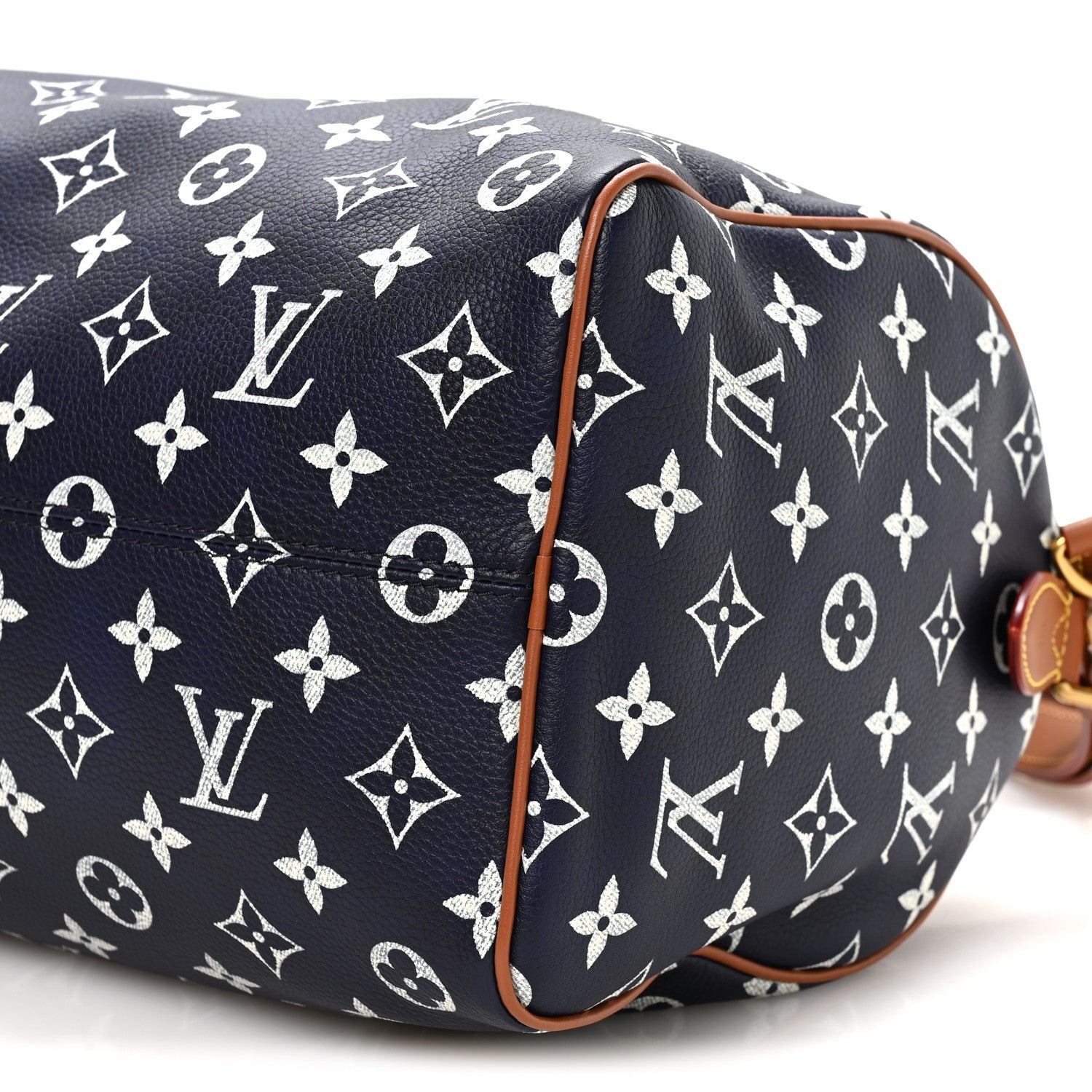 Calfskin Monogram Speedy P9 Bandouliere 30 Indigo