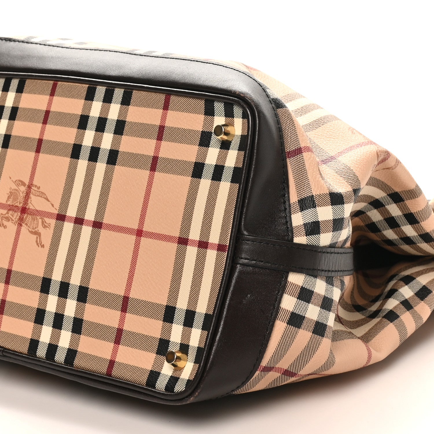 Haymarket Check Medium Golderton Tote Chocolate