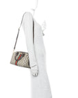 GG Supreme Monogram Web Small Ophidia Top Handle Bag  Beige Ebony