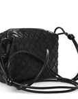 Nappa Intrecciato Mini Loop Camera Bag Black