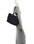 Mixed Fibers Small Deauville Tote Black
