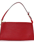 Epi Pochette Accessories 24 Castillan Red