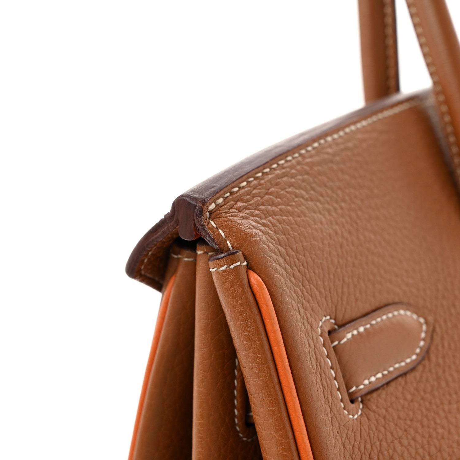 Togo Horseshoe Birkin 35 Gold Orange