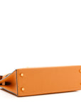 Chevre Chamkila Mini Kelly Sellier 20 Jaune D'or