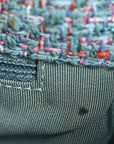 Tweed Quilted Large CHNL 19 Flap Blue Multicolor