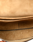 Calfskin Jacquard Mini Gate Dual Bag Tan