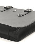 Saffiano Medusa Top Handle Briefcase Black