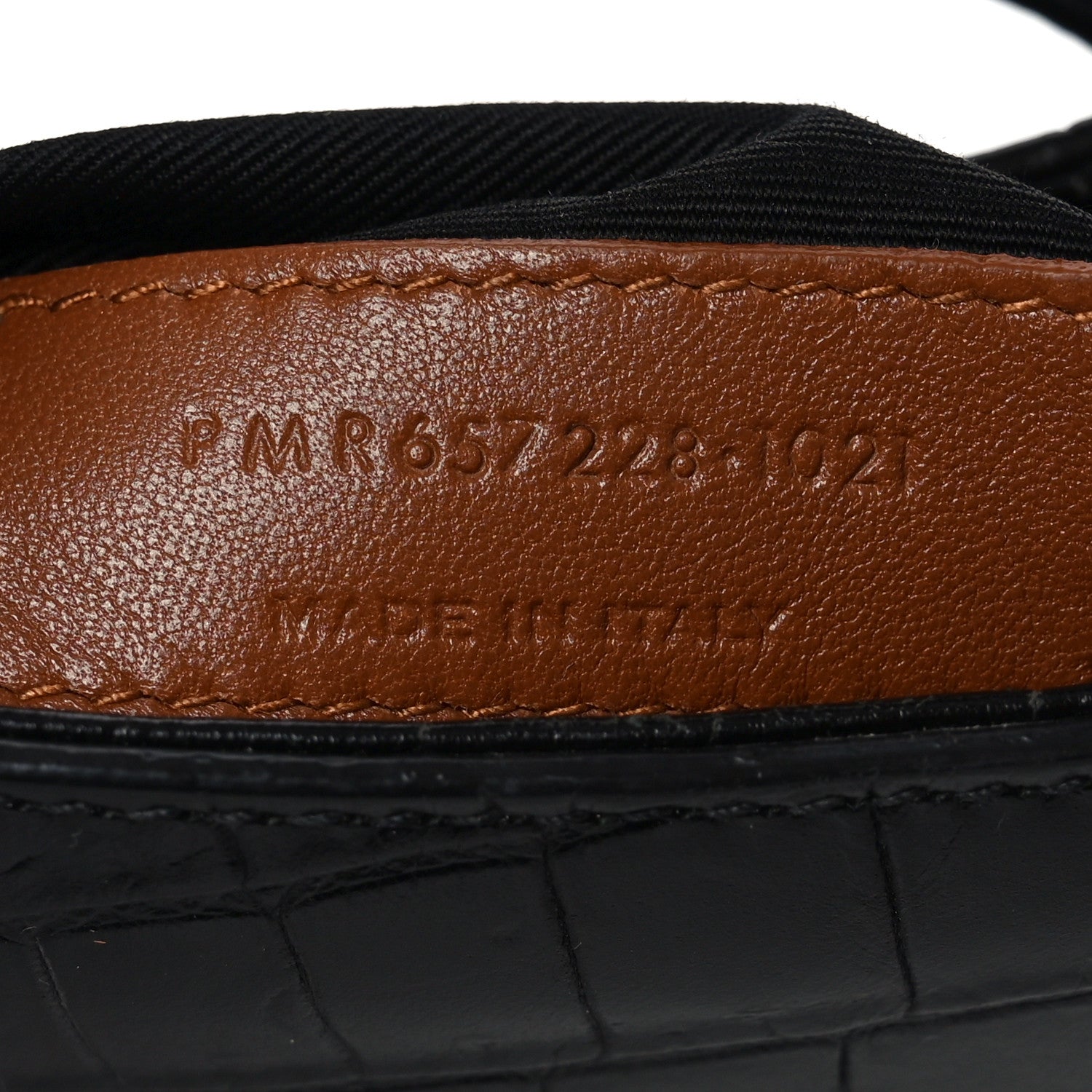 Calfskin Crocodile Embossed Le 5 A 7 Hobo Black