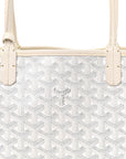 Goyardine Reversible Mini Anjou White