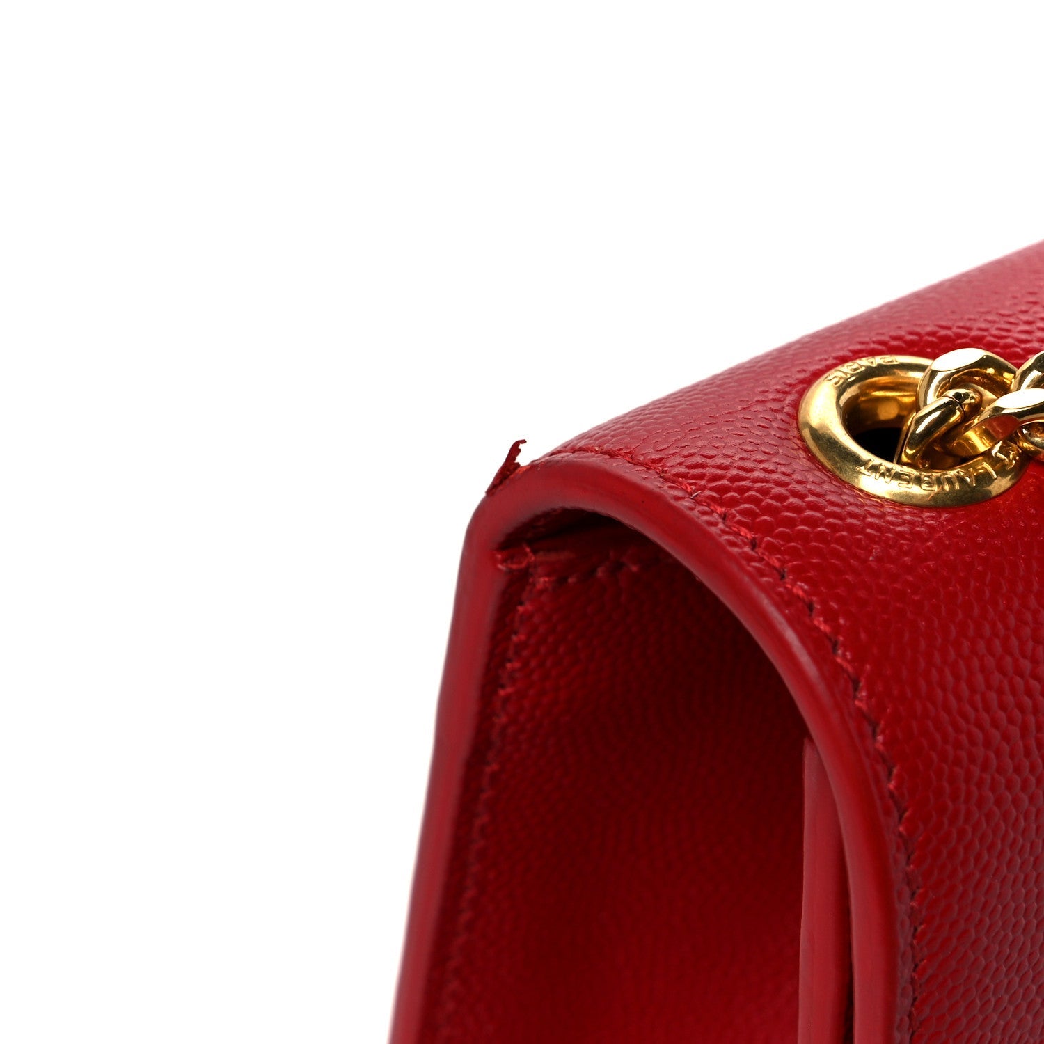 Grain De Poudre Medium Monogram Kate Satchel Red