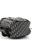 Oblique Calfskin Safari Backpack Navy Blue
