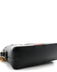Calfskin GG Web Small Ophidia Dome Shoulder Bag Black