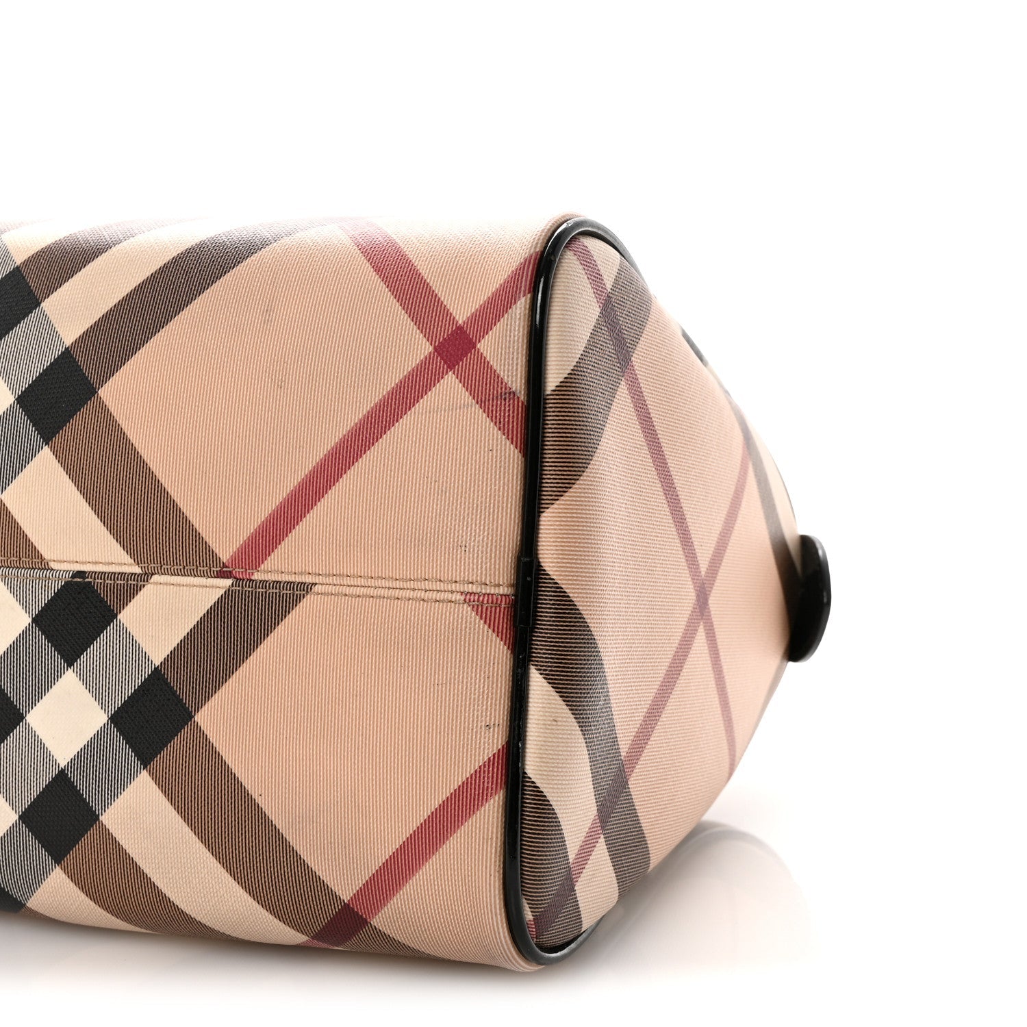 Nova Check Patent Small Chester Bowling Bag Black