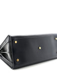 Calfskin Large Sac de Jour Carryall Navy Blue