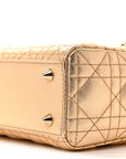 Metallic Lambskin Cannage Small My ABCD1OR Lady D1OR Rose Gold