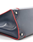 Smooth Calfskin Mini Luggage Navy Red