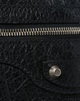 Agneau Classic Silver Hardware Weekender Black