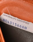 Nappa Intrecciato Zip Around Wallet Orange