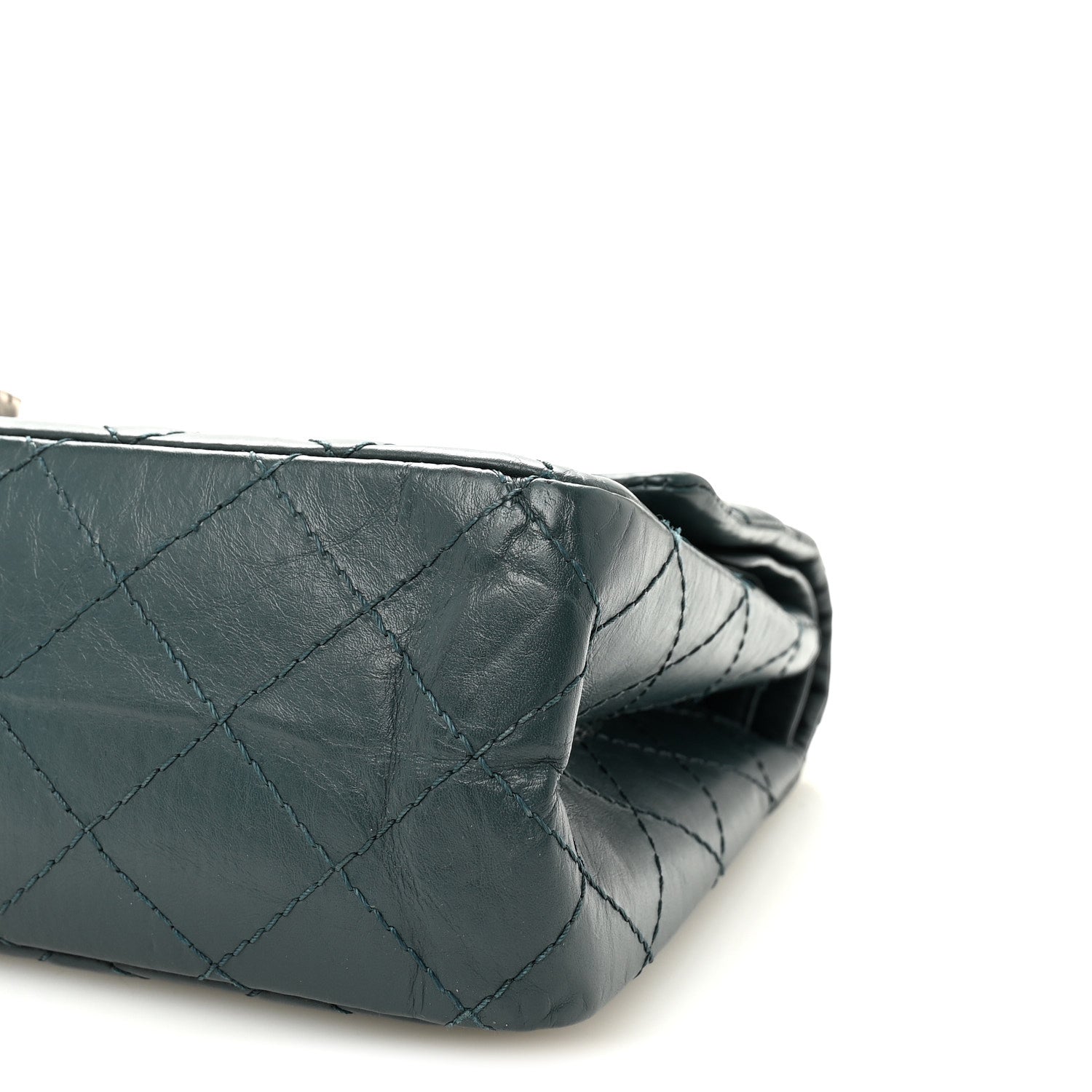 Aged Calfskin Quilted 2.55 Reissue 226 Flap Green